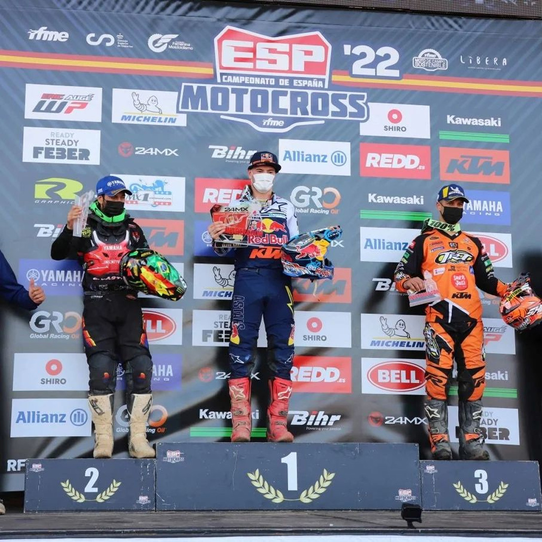 Pódio Espanha Motocross 2022