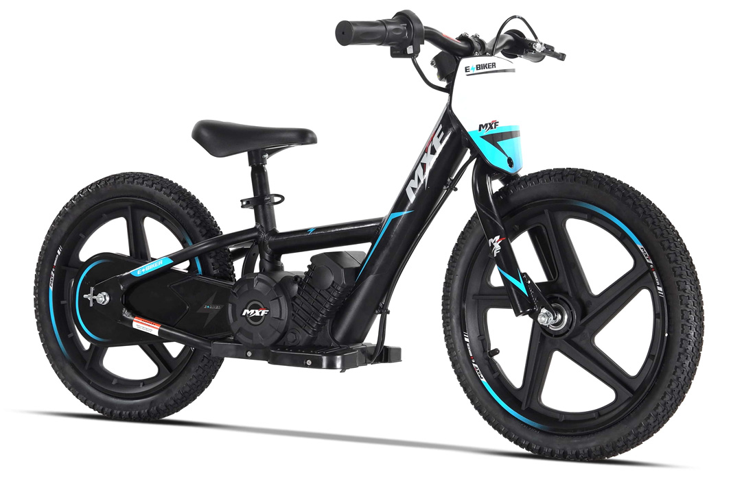 E-Biker: bicicleta de equilíbrio elétrica para crianças da MXF Motors