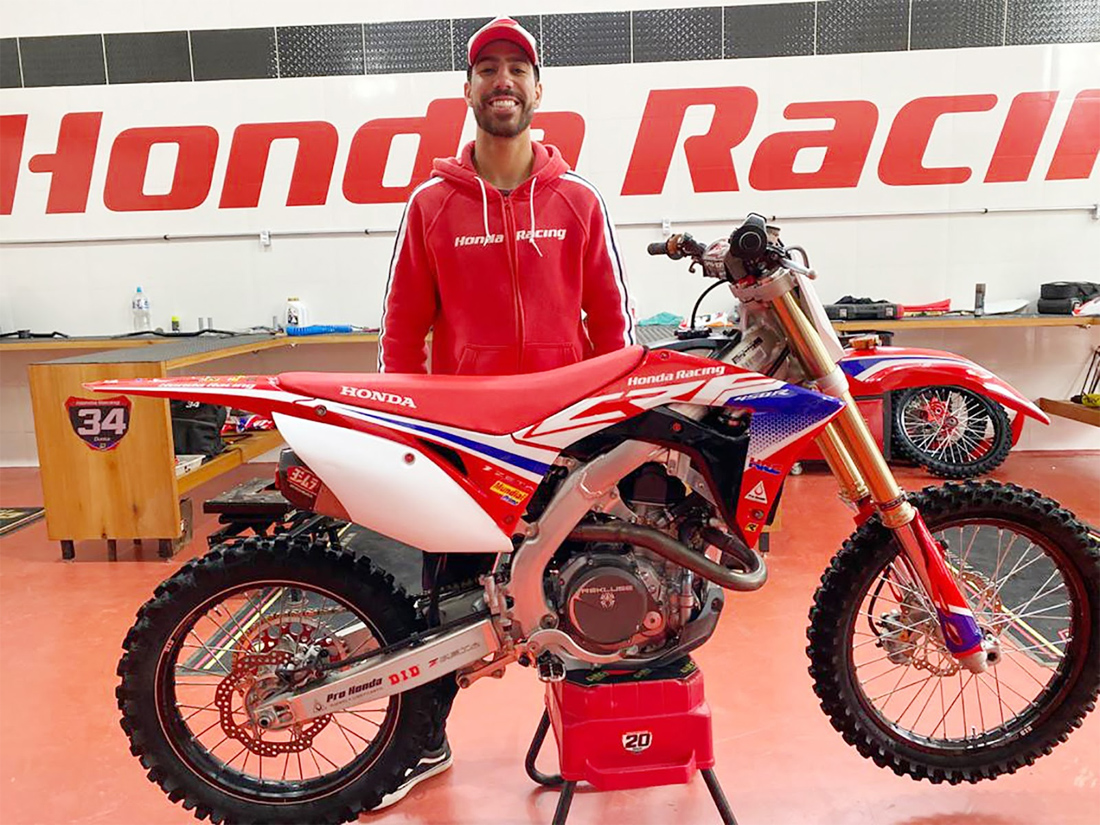 Anthony Rodriguez defende a Honda Racing no Brasileiro de Motocross