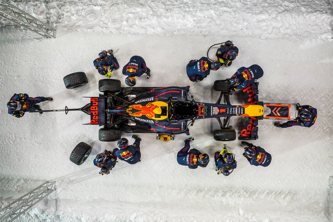 Carro da Red Bull Racing Max Verstappen Campeão da Fórmula 1